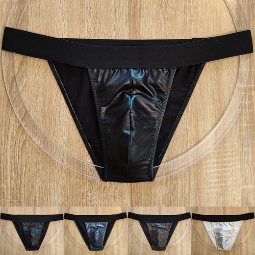 Slip tanga uomo effetto pelle